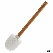 Toalettborste Berilo 22098 Vit Brun Bambu 8 x 35,5 x 8 cm (24 an