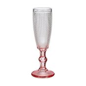 Champagneglas Vivalto PR05720ZD/BHA6 PINK Rosa Transparent Glas