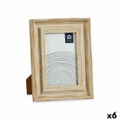 Fotoram Glas Gyllene Tr Brun Plast (16,2 x 2 x 21 cm) (6 antal)