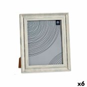 Fotoram Glas Silvrig Tr Brun Plast (26 x 2 x 31 cm) (6 antal)