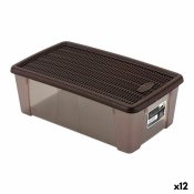 Lda med lock Stefanplast 19,5 x 11,5 x 33 cm Plast Choklad 5 L