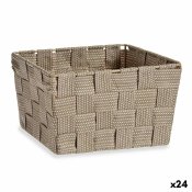 Multifunktionell korg Kipit A3-6878 Brun Tyg 15 x 11 x 20 cm Fl