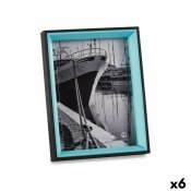 Fotoram Glas Svart Bl Tr MDF (3 x 22 x 17 cm) (6 antal)