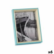 Fotoram Glas Bl Vit Tr MDF (3 x 22 x 17 cm) (6 antal)