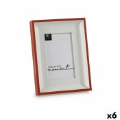 Fotoram Glas Rd Vit Plast (2,5 x 21 x 16 cm) (6 antal)