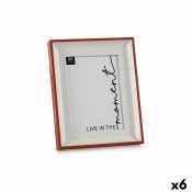 Fotoram Glas Rd Vit Plast (2,5 x 26,2 x 21 cm) (6 antal)