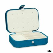 Smyckeskrin Bl Sammet (16,2 x 6 x 11,5 cm) (12 antal)
