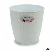 Kruka Stefanplast Vit Plast 19 x 17,5 x 19 cm (12 antal)