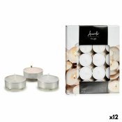 Set med levande ljus Acorde Vit (12 antal)