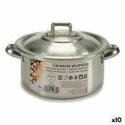 Kastrull med lock Kinvara 100002 Silvrig  14 cm 1 L (10 antal)