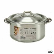 Kastrull med lock Kinvara 100003 Silvrig 1,5 L 18 x 10 x 23,5 cm