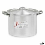 Gryta med lock Kinvara 100034 Silvrig Aluminium 31 x 20 x 24 cm