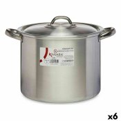 Gryta med lock Kinvara 100035 Silvrig Aluminium  24 cm (6 antal