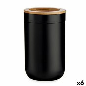 Tandborsthllare Berilo BP16-103BK Brun Svart Naturell Bambu pol