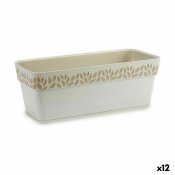 Blomlda Stefanplast Cloe Vit Plast 49,5 x 17 x 19 cm (12 antal)