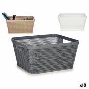 Multifunktionell korg Kipit 4720 Vit Beige Gr Plast 5 L 29,5 x