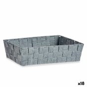 Multifunktionell korg Kipit 79812 Gr Tyg 3,8 L 34 x 8,5 x 21 cm