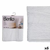 Badhandduk Berilo 89677 Vit 80 % bomull 20 % Polyester 50 x 90 c