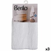 Badhandduk Berilo 89678 Vit 80 % bomull 20 % Polyester 70 x 130