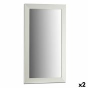 Vggspegel 77604 Vit 64,3 x 84,5 x 1,5 cm Rektangulr (2 antal)