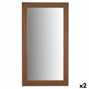 Vggspegel 77607 Gyllene 64,3 x 84,5 x 1,5 cm Rektangulr (2 ant