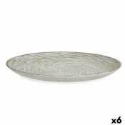 Bordsdekoration Spiral Vit Tr MDF 34,5 x 3 x 34,5 cm (6 antal)
