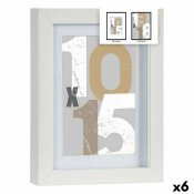 Fotoram Vit Glas Tr MDF 16 x 21 x 2,5 cm (6 antal)