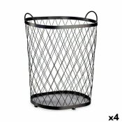 Korg Svart Metall 40 L 31 x 54,7 x 46,5 cm (4 antal)
