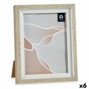 Fotoram 18,8 x 23,8 x 2 cm Glas Beige Vit Plast (6 antal)