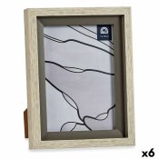 Fotoram 17 x 2 x 21,8 cm Glas Gr Beige Plast (6 antal)
