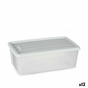 Frvaringslda med lock Stefanplast Elegance Vit Plast 5 L 19,5
