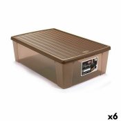 Frvaringslda med lock Stefanplast Elegance Beige Plast 38,5 x