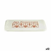 Badrumsmatta Berilo Art Nouveau Vit Brons 40 x 1,5 x 60 cm (12 a