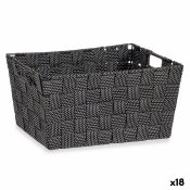Multifunktionell korg Kipit A3-6883 Svart Tyg 30 x 14 x 20 cm 20