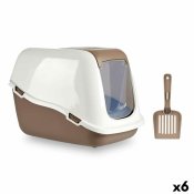 Kattlda Vit Beige Plast 39,7 x 57 x 39 cm (6 antal)