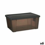 Frvaringslda med lock Stefanplast Elegance Gr Plast 15 L 29 x