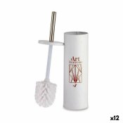 Toalettborste Berilo Art Nouveau Vit Brons Stl Plast 9,5 x 37,5