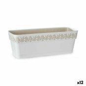 Blomlda Stefanplast Gaia Vit Plast 49,5 x 17 x 19 cm (12 antal)