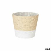 Kruka Ibergarden Vit Snre Plast 16 x 14,5 x 16 cm (24 antal)