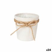 Kruka Ibergarden 86455 Vit Brun Tyg Lasso 11 x 10,5 x 11 cm (24
