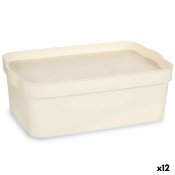 Frvaringslda med lock Kipit TP593-4 Krm Plast 6 L 21,5 x 11 x