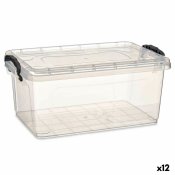 Frvaringslda med lock Kipit TP545-1 Transparent Plast (12 anta