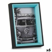 Fotoram 3 x 17 x 12 cm Glas Svart Bl Tr MDF (6 antal)