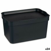 Frvaringslda med lock Kipit TP592-1 Antracitgr Plast 2,3 L 13