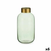 Vas Grn Gyllene Glas 14,5 x 29,5 x 14,5 cm (6 antal)