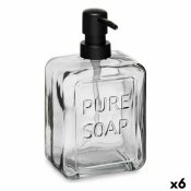 Tvldispenser Pure Soap Glas Svart Plast 570 ml (6 antal)