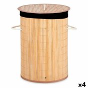 Tvttkorg Kipit BA1315-436 Svart Naturell Metall Bambu Tr MDF 4