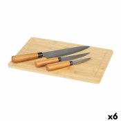 Knivset Kinvara KT216102 Brun Bambu Skrbrda Ost (6 antal)