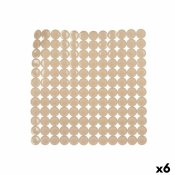 Halkfri duschmatta Berilo 90980 Beige PVC 54 x 54 x 1 cm (6 anta