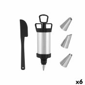 Konditorset fr bakverk Kinvara HD092838 Svart Silvrig Set (6 an